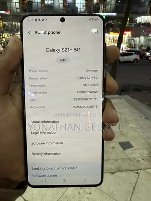 New Samsung Galaxy S21+ 5G 128 GB Black