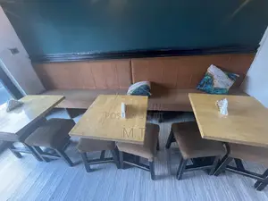 Table, Couches, and Chairs