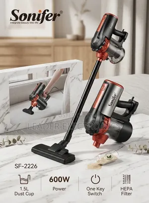 Sonifer Vacuum Cleaner 1.5 Liter – Powerful Suction Easy Cleaning