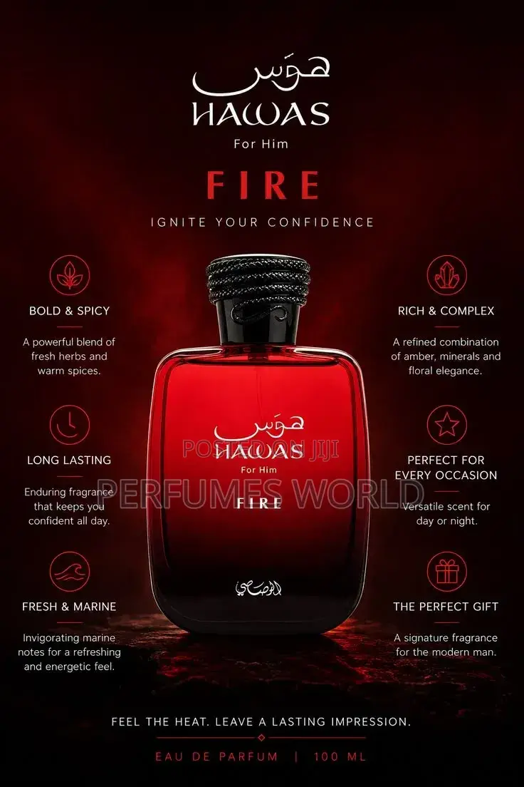 Hawas Fire – Premium Men's Perfume