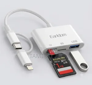 Earldom 4-in-1 OTG Hub and Card Reader (OT106CL)