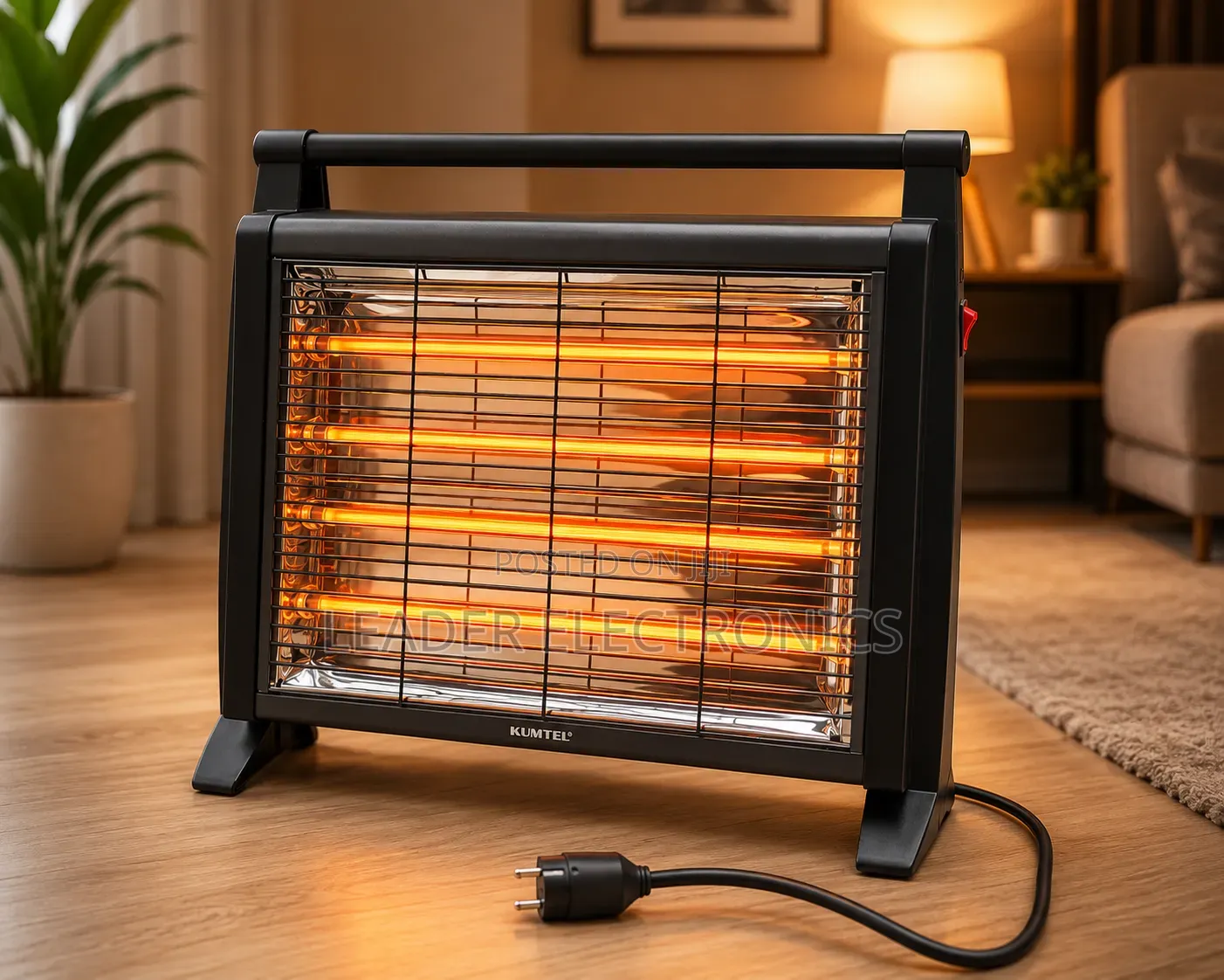Kumtel Room Heater (የቤት ማሞቂያ) – Fast Heating Energy Efficient