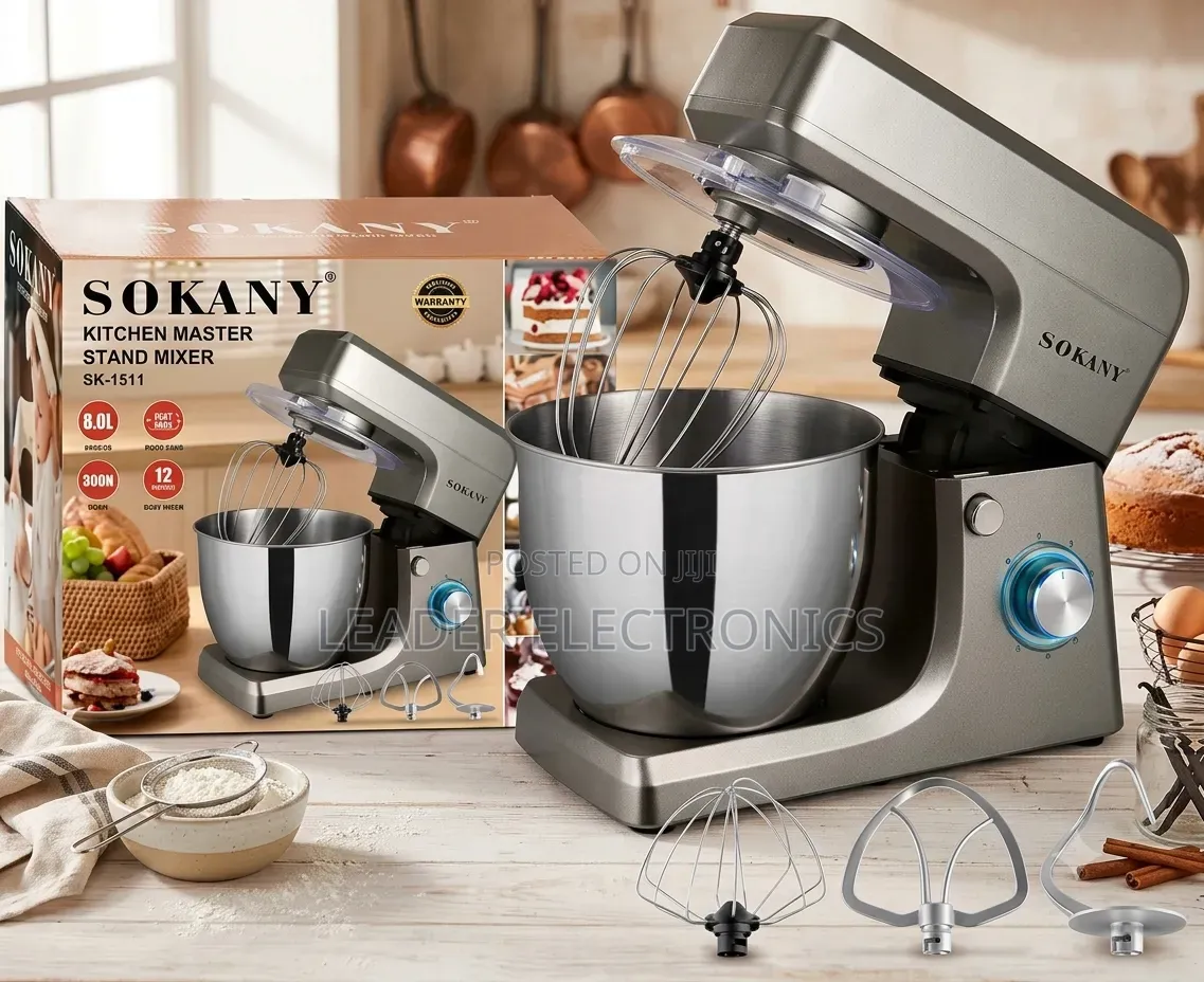 Sokany Kitchen Master Stand Mixer – Powerful Multifunctional Baking
