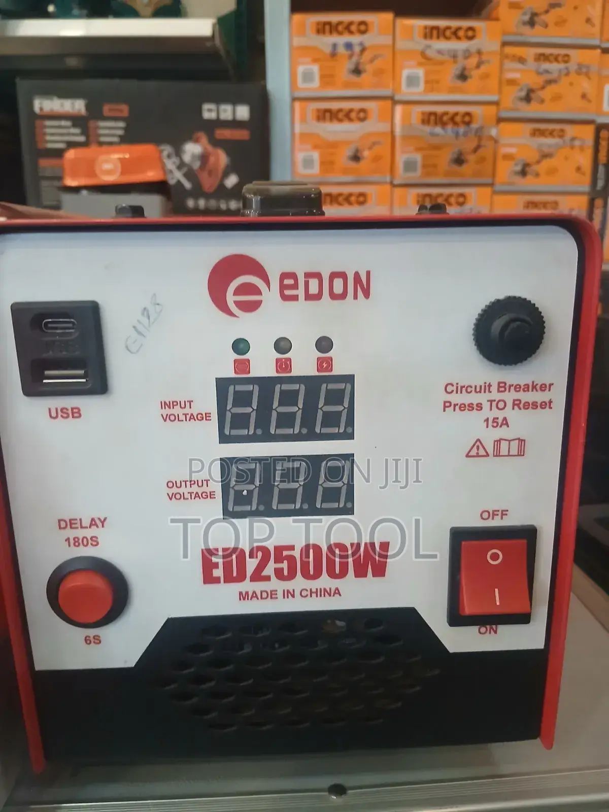 ,The Unit Has a Capacity of 2500W and Includes a Built-in 15A Circuit