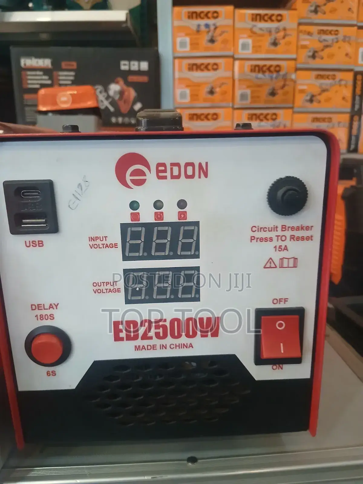 ,The Unit Has a Capacity of 2500W and Includes a Built-in 15A Circuit