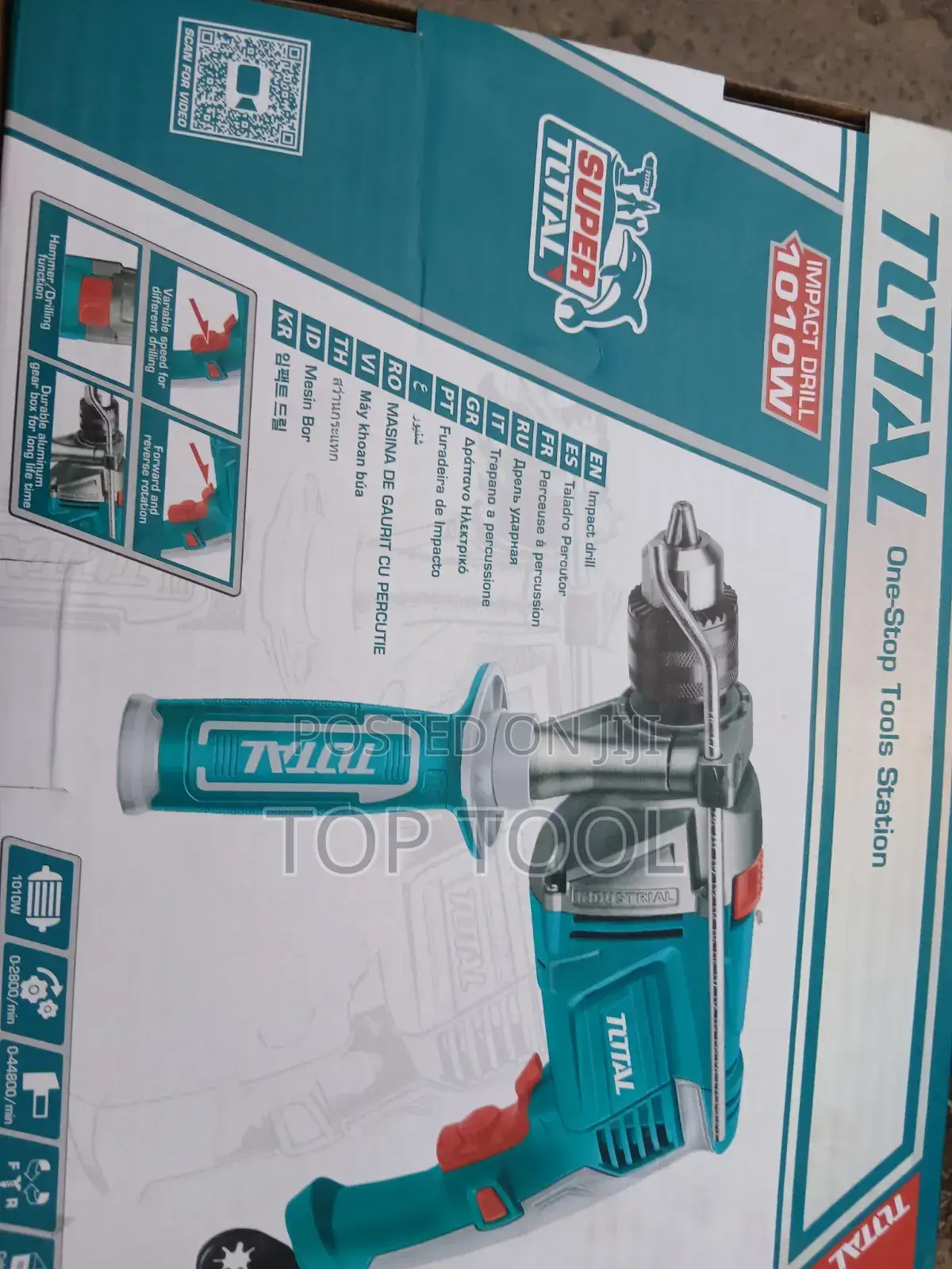 ,TOTAL 1010W Impact Drill (Model TG111136 or Similar), a Corded Power