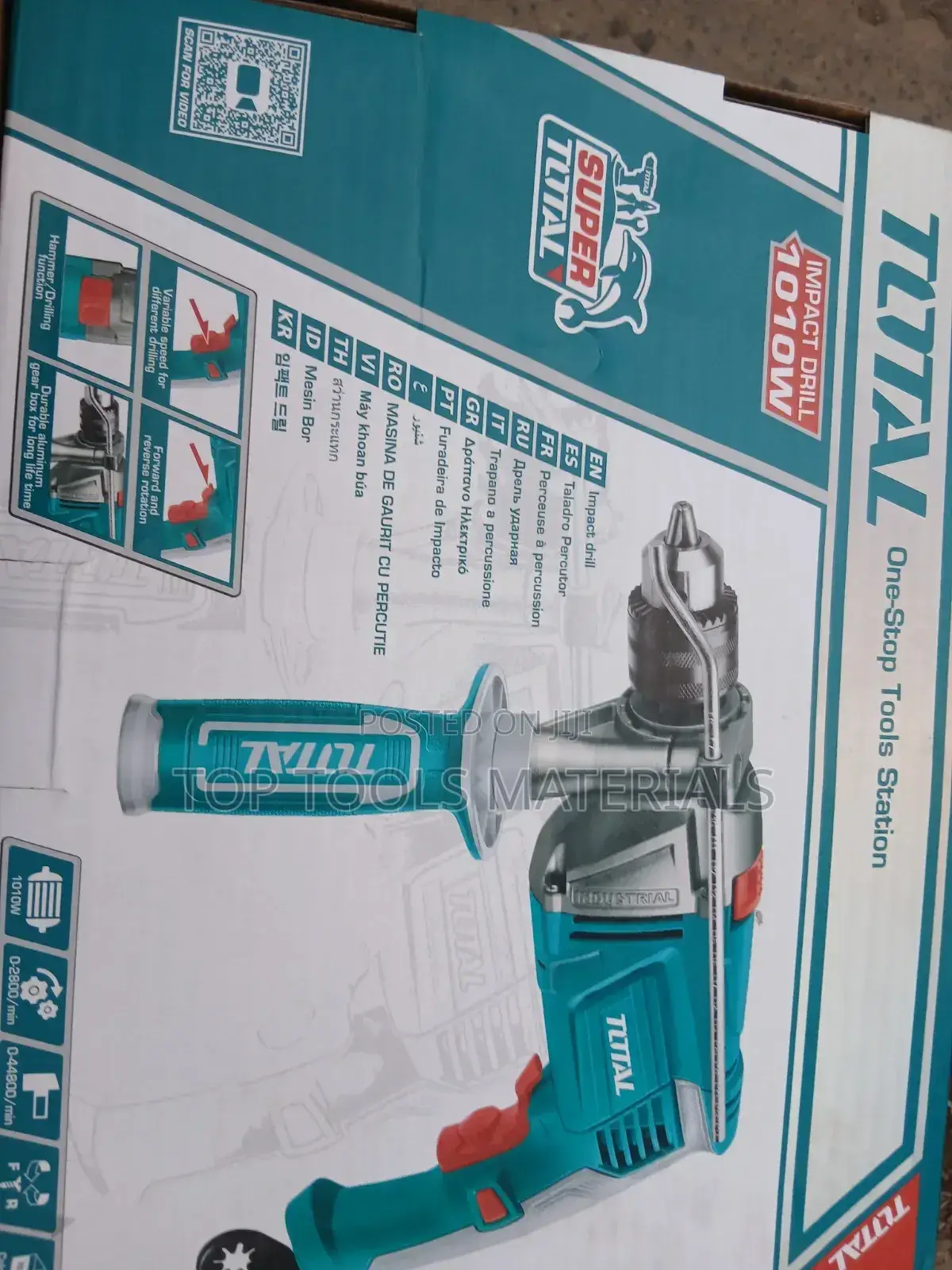 ,TOTAL 1010W Impact Drill (Model TG111136 or Similar), a Corded Power