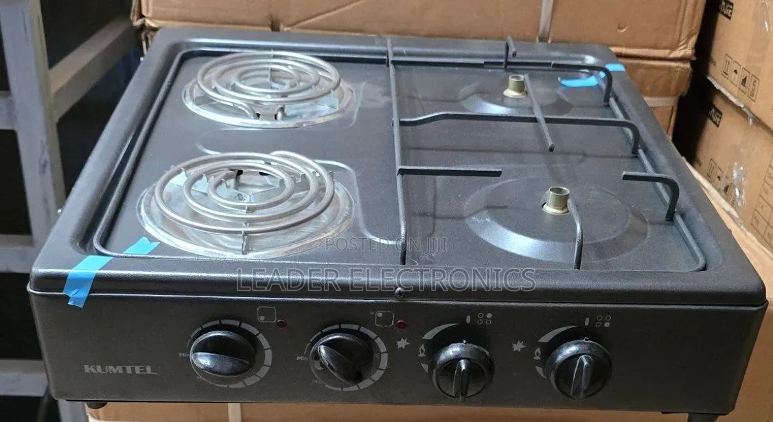Kumtel 2 Gas 2elctric Energy Saving Stove
