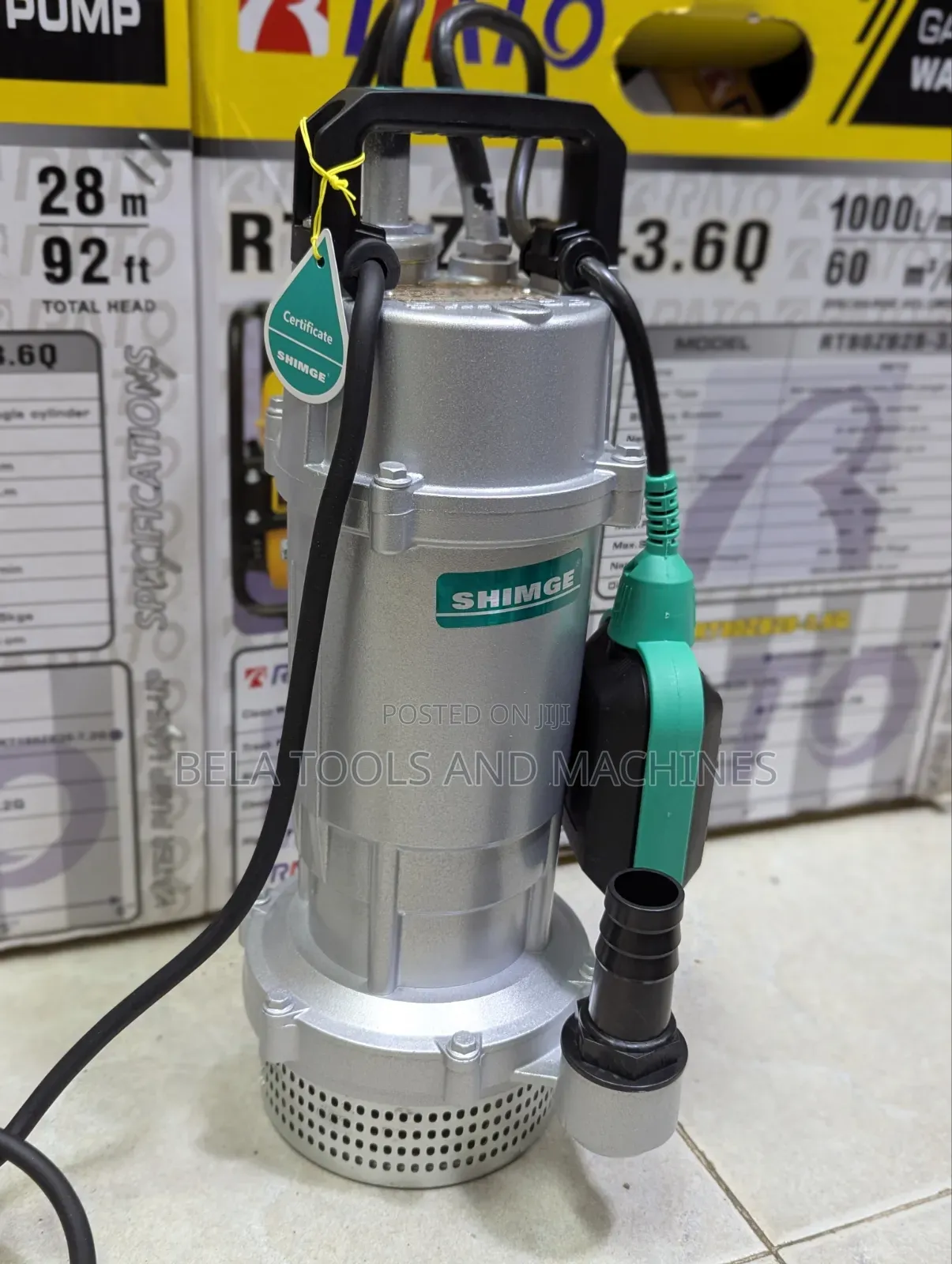 Shimge Submersible Water Pump 0.5hp