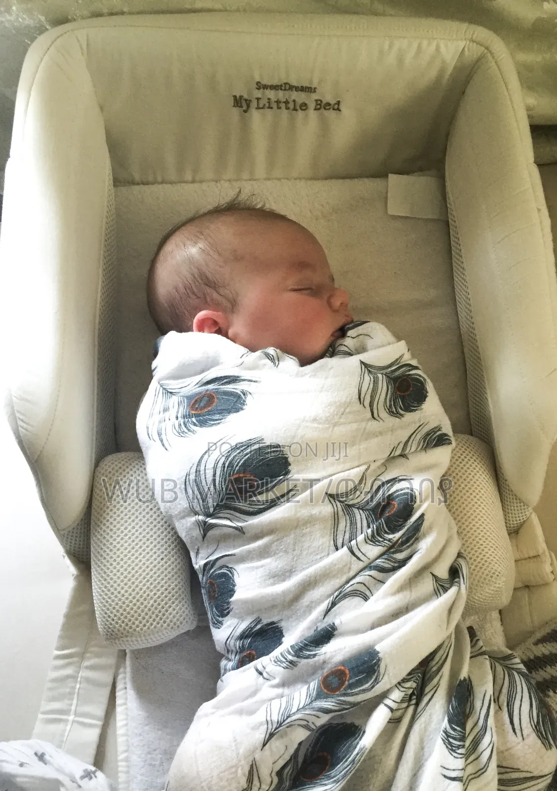 Little Bed for Baby የልጆች ማስተኛ ማስደገፊያ ያለው