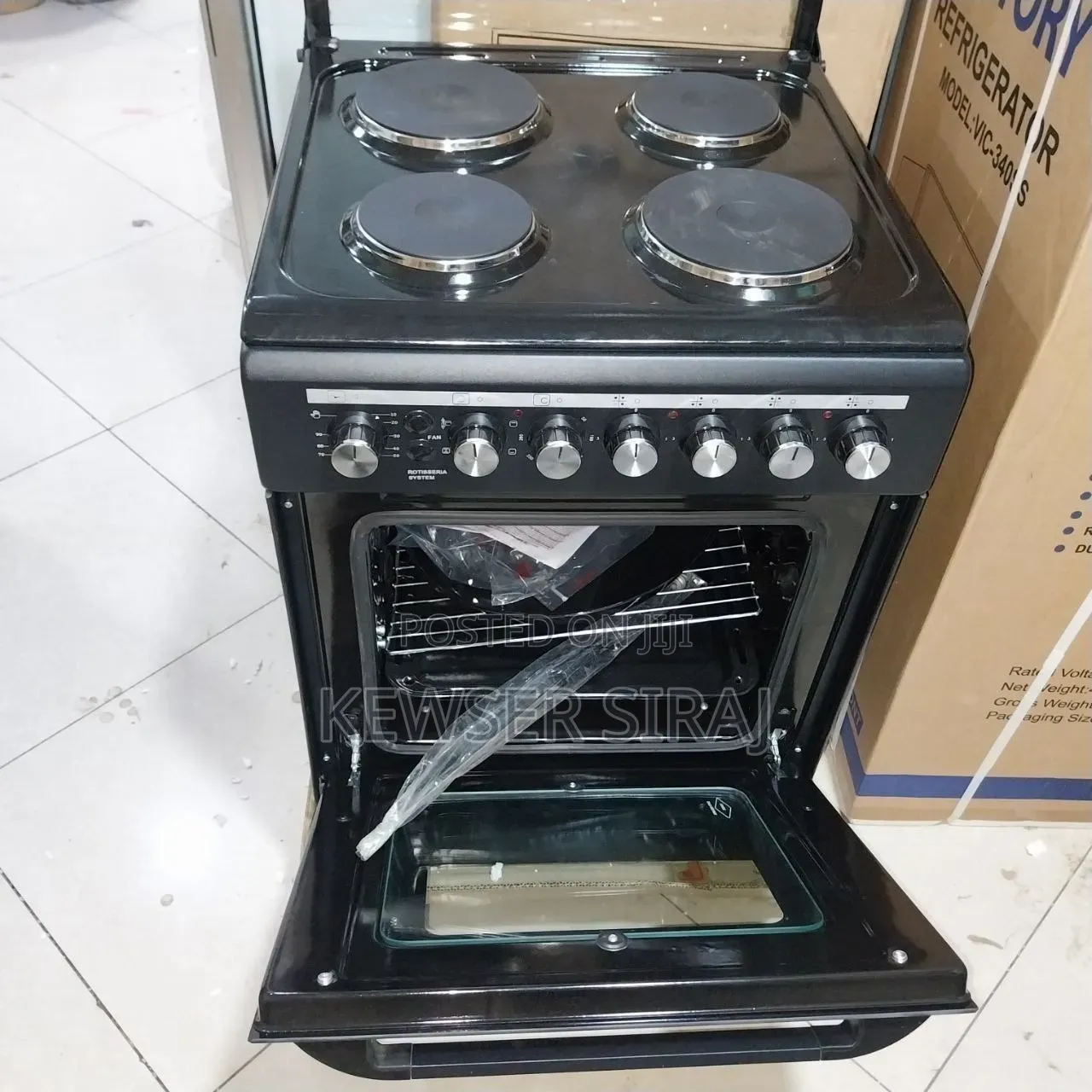 Lux Free Standing Ovne 60by 60cm 4.electric and 2'elctirci 2'gas