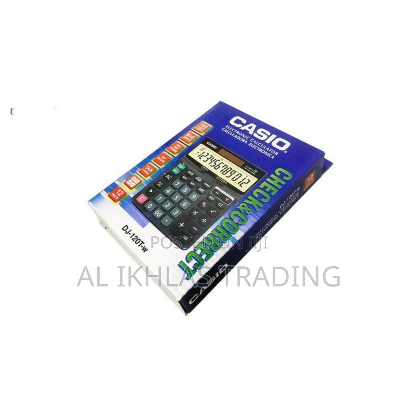 Casio DJ-120T-w ኦሪጅናል ካልኩሌተር (12 Digits)