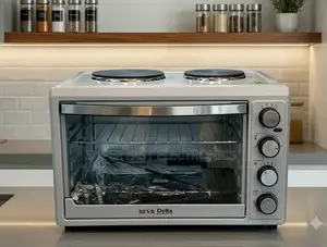 Delta Mini Oven Electric With 2 Hot Plates – 1600W Toaster