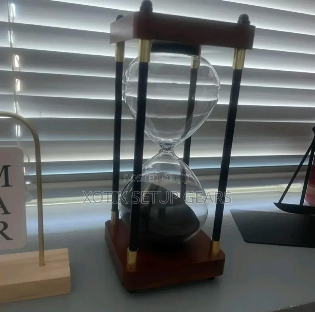 30-Minute Classic Wooden Timer - Vintage Square Sand Timer Hourglass