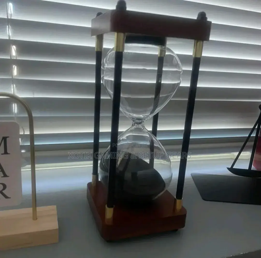 30-Minute Classic Wooden Timer - Vintage Square Sand Timer Hourglass