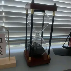 30-Minute Classic Wooden Timer - Vintage Square Sand Timer Hourglass