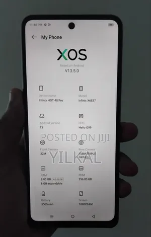 Infinix Hot 40 Pro 256 GB White