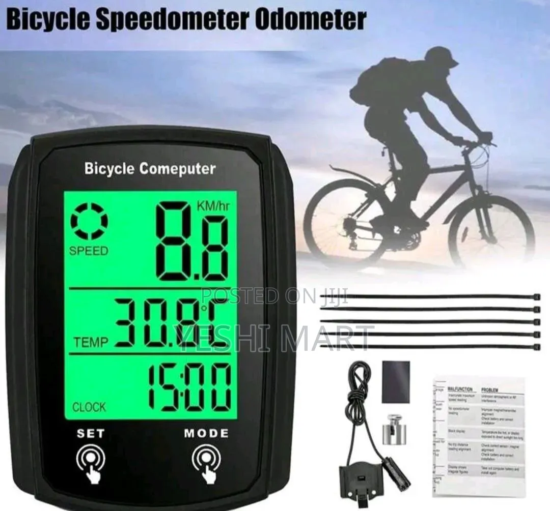 Bicycle Wireless Speedometer,Wired LCD Touch Screen Speed Mileage O