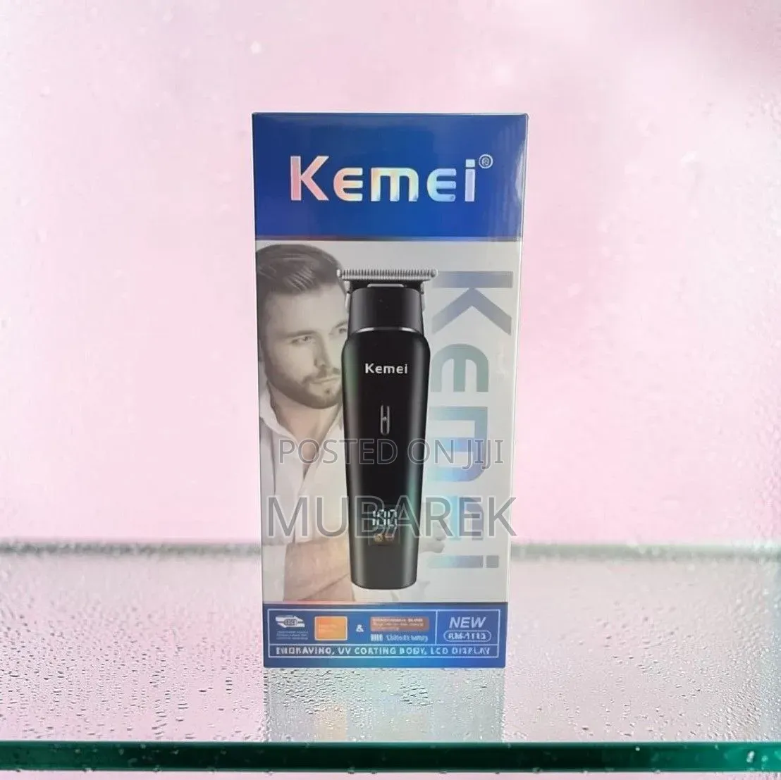 Kemei KM-1113 Sleek LCD Display Men's Hair Trimmer