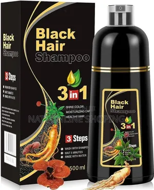 Black Hair Dye Shampoo 3 in 1