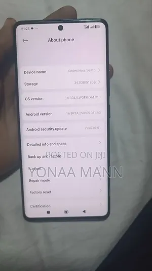Xiaomi Redmi Note 14 Pro 512 GB Black