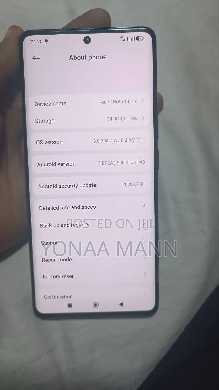 Xiaomi Redmi Note 14 Pro 512 GB Black