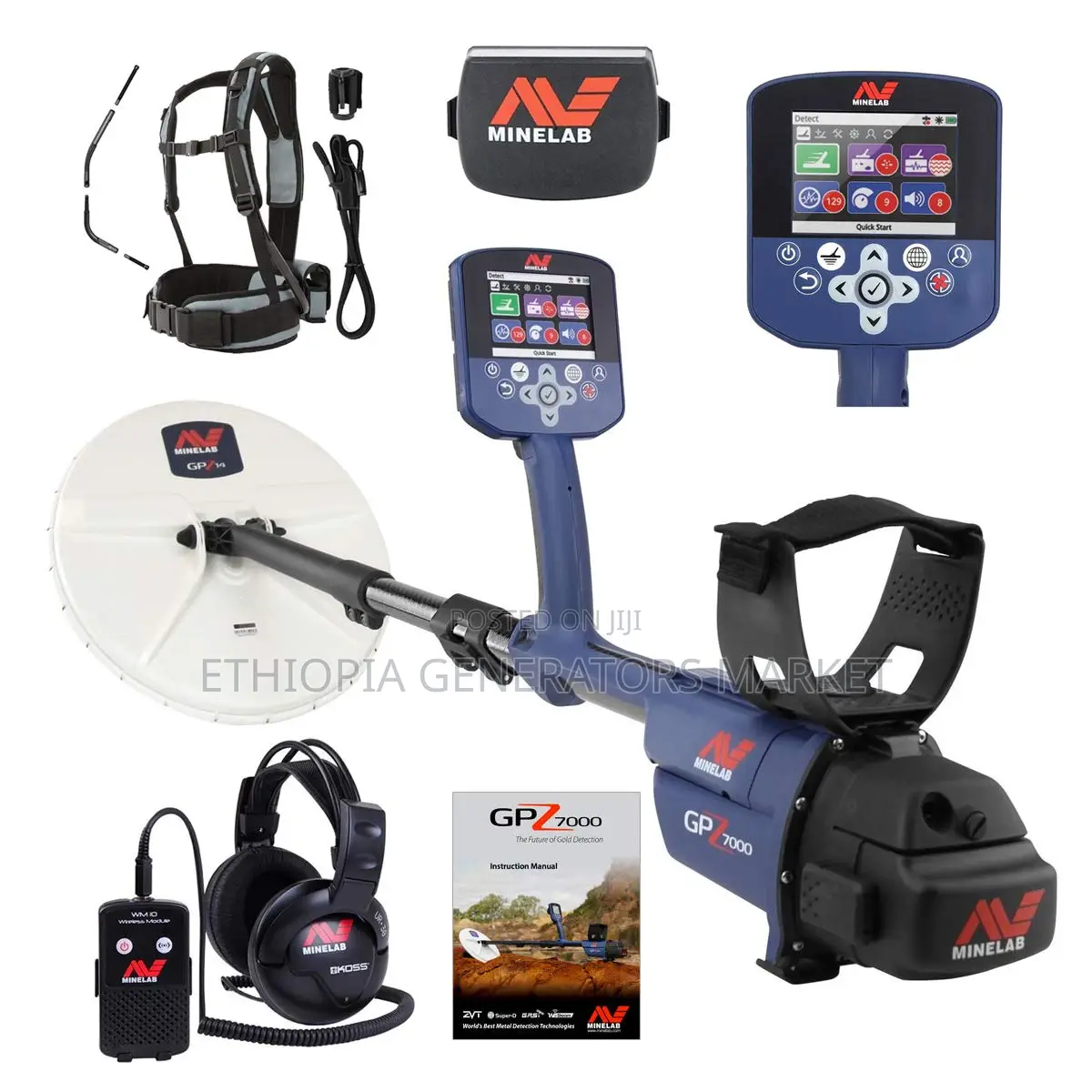 Genuine Minelab Gold Detectors Ethiopia | GPZ GPX More