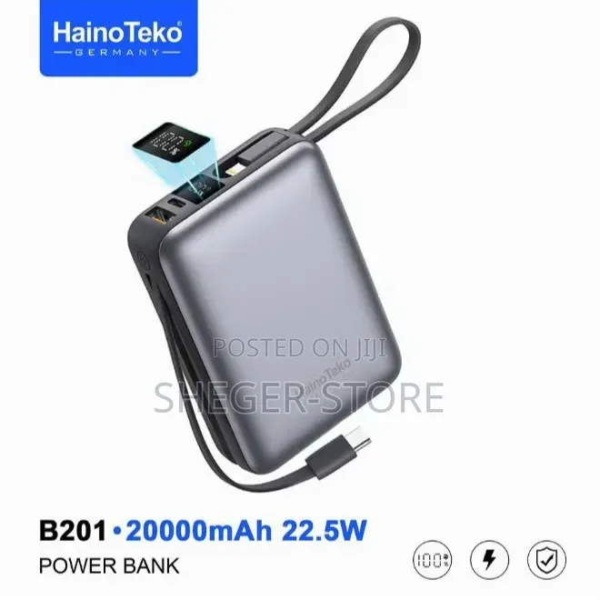 Orginal Highquality Plus Durability Hainoteko 20000mAh Power Bank