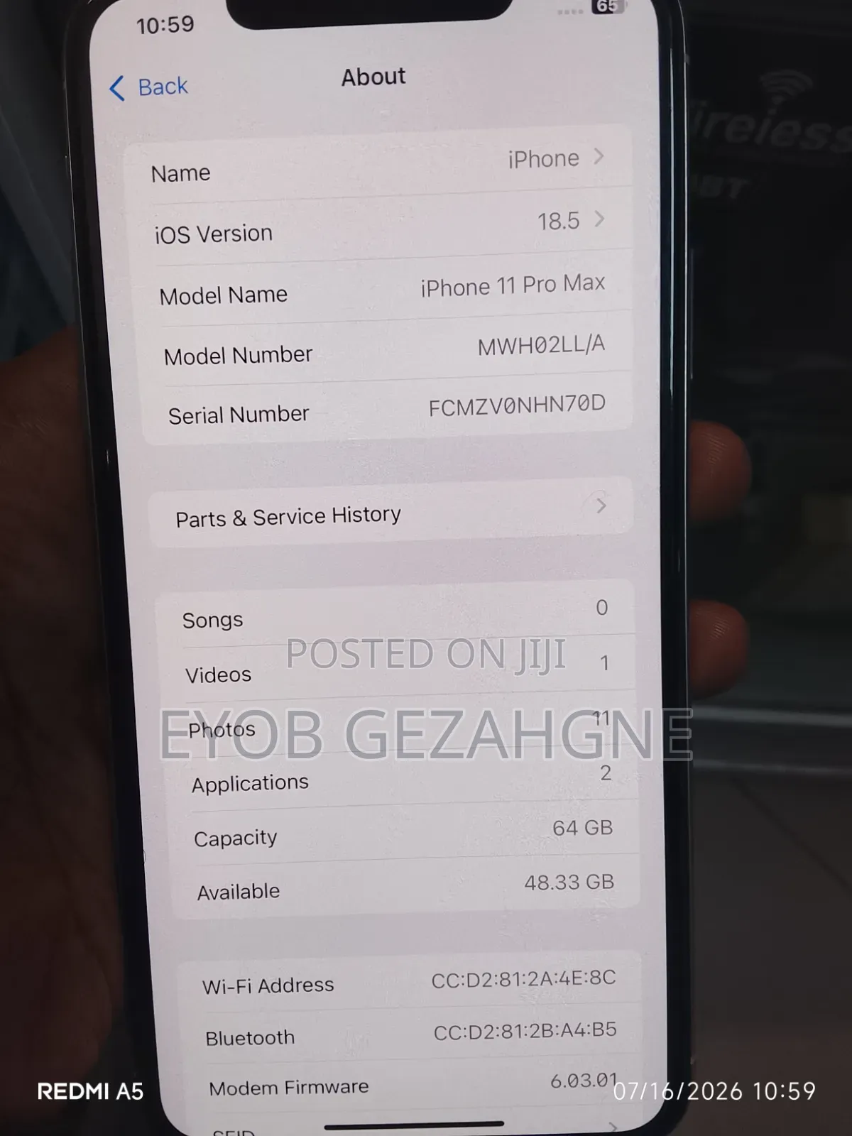 Apple iPhone 11 Pro Max 64 GB White