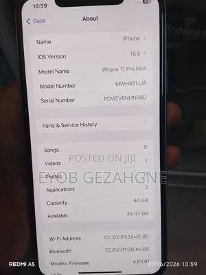 Apple iPhone 11 Pro Max 64 GB White