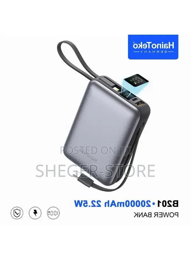 Orginal Highquality Plus Durability Hainoteko 20000mAh Power Bank