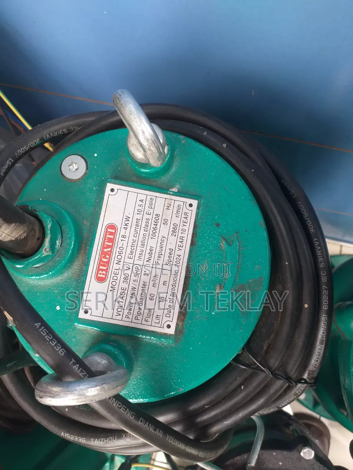Bugatti Sewage Submersuble Pump 5.5hp 4kw 380v With Max =18mt
