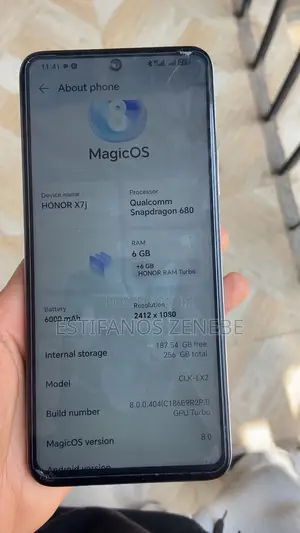 New Honor X7d 256 GB Purple