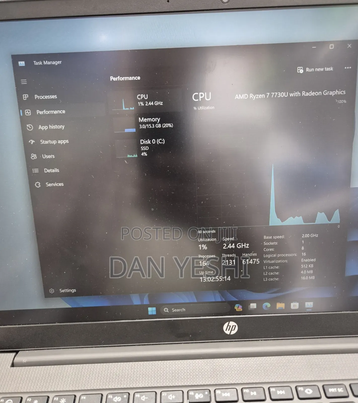 New Laptop HP Stream Notebook 16GB AMD Ryzen 7 SSD 512GB
