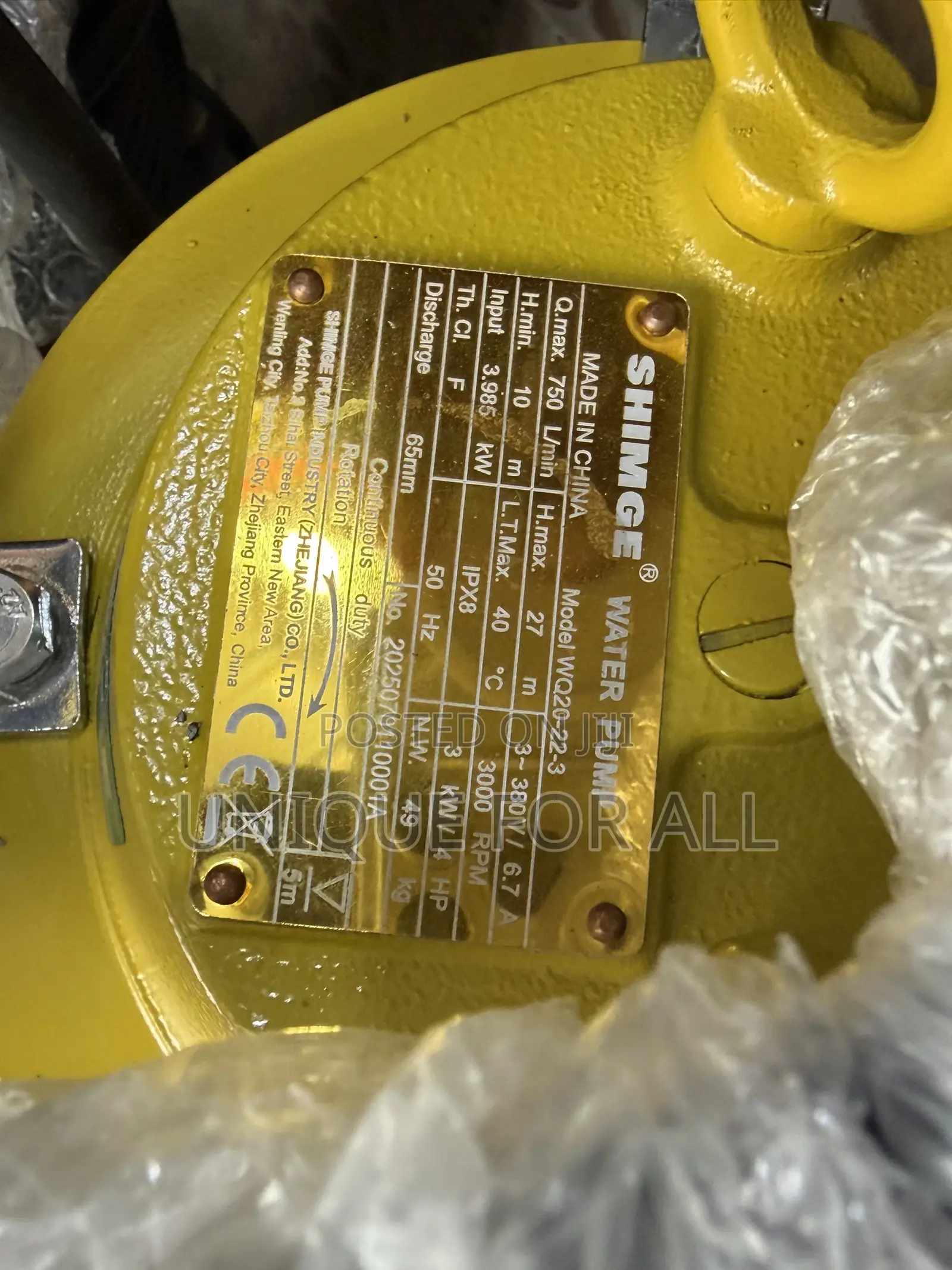 Shimge Submersible Pump 4hp(3kw)