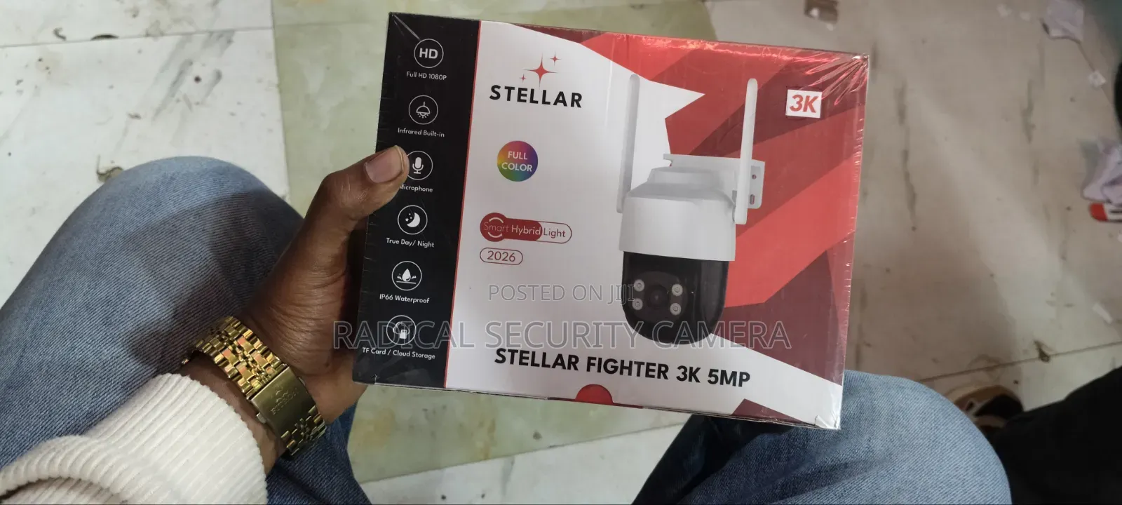 Starlight Fighter 5MP WiFi Outdoor CCTV Camera Color Night Vision