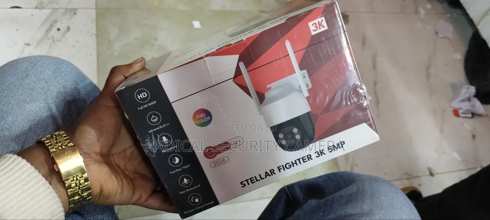 Starlight Fighter 5MP WiFi Outdoor CCTV Camera Color Night Vision