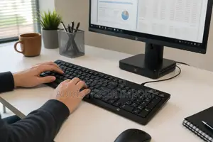 HP Full-Size Wired USB Keyboard – Black