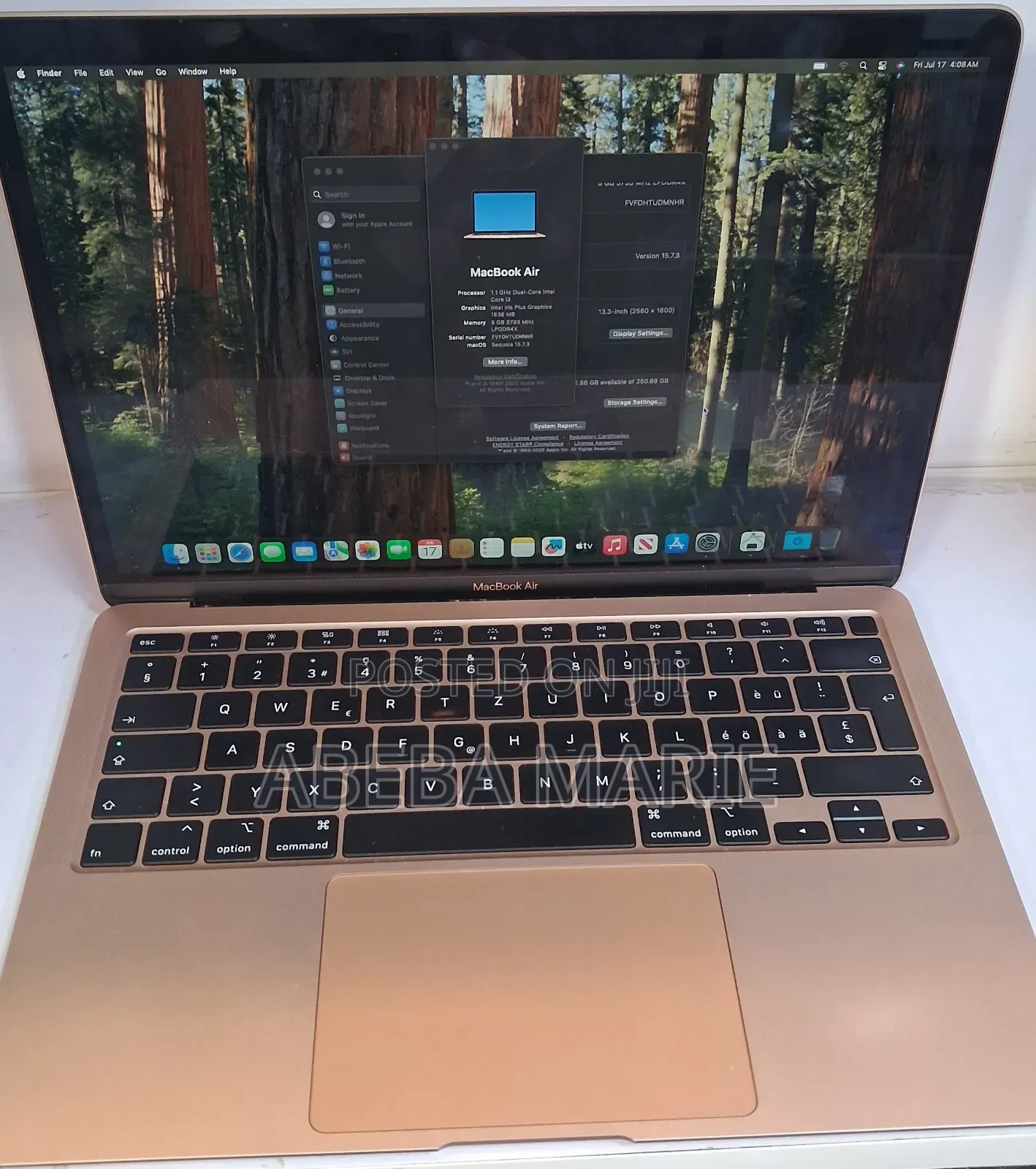 New Laptop Apple MacBook Air 2020 8GB Intel Core i5 SSD 256GB