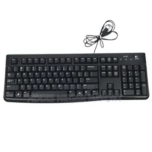 Logitech Full-Size Wired USB Keyboard – Black