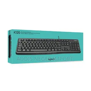 Logitech Full-Size Wired USB Keyboard – Black