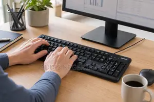 Logitech Full-Size Wired USB Keyboard – Black