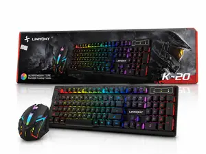 Linmony K-20 RGB Wired Gaming Keyboard and Mouse Combo