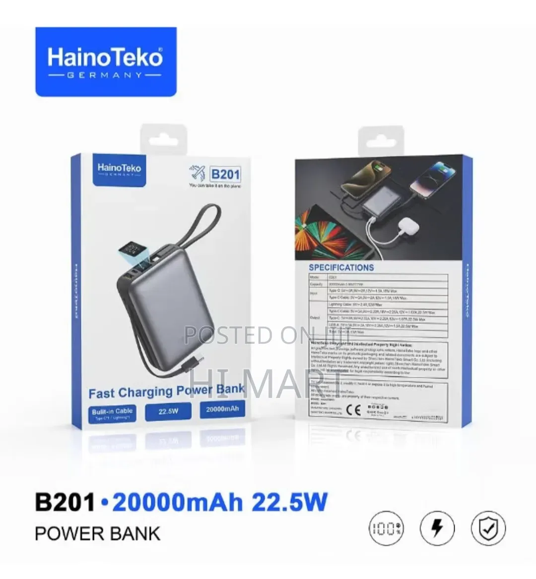 Haino Teko B201 High Quality Power Bank(20000mah)