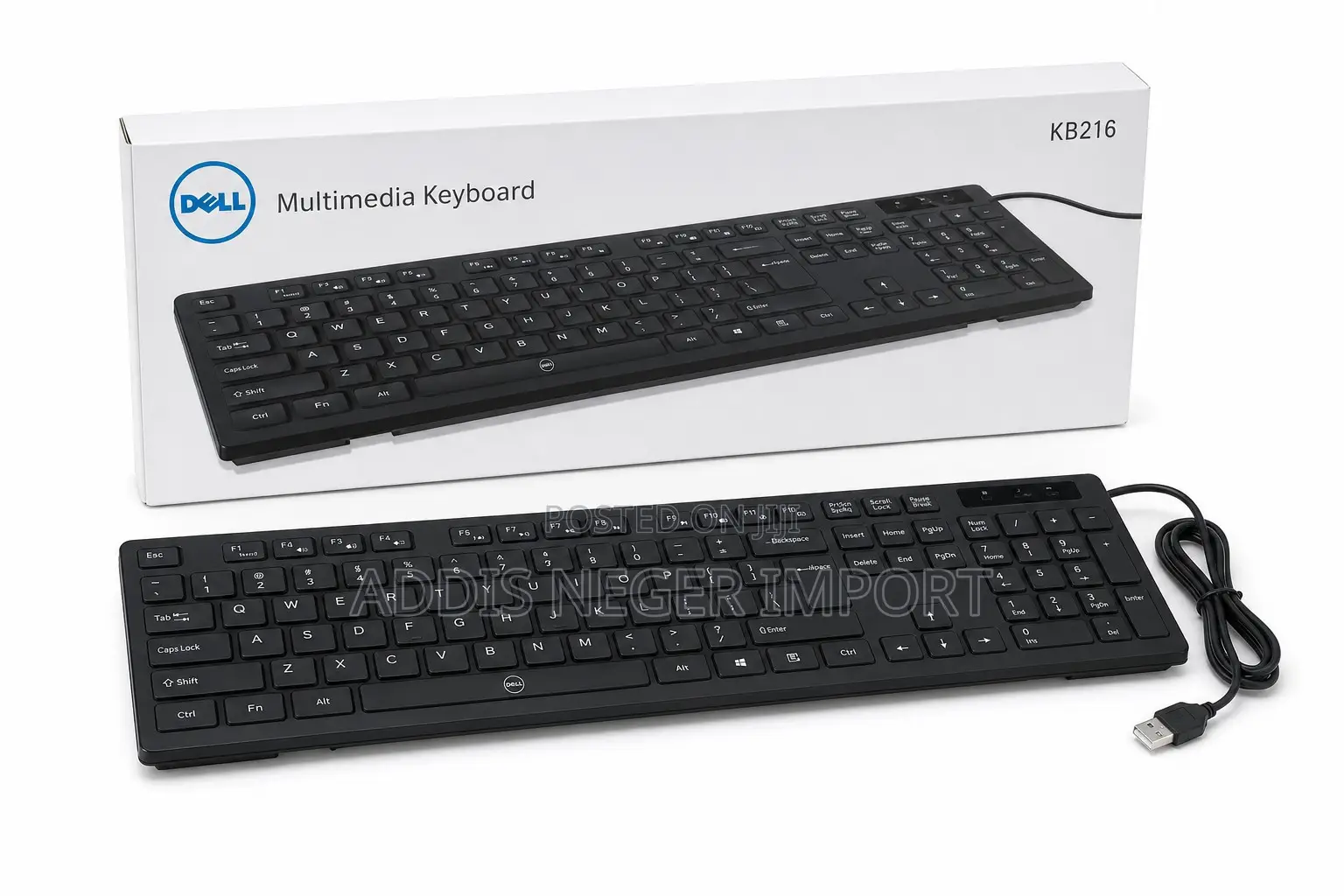 Dell KB216 Multimedia Wired USB Keyboard – Black