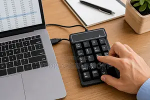 19-Key Wired USB Numeric Keypad – Black