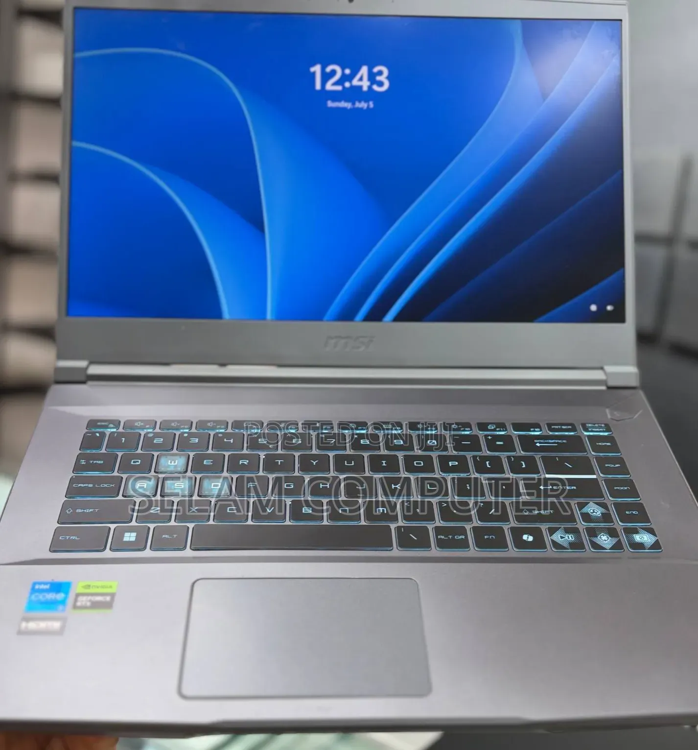 New Laptop MSI GF63 16GB Intel Core i5 SSD 512GB
