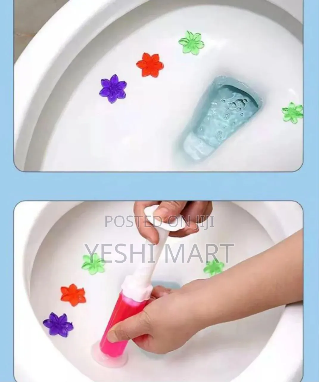 Colors Fragrances Toilet Cleaning Gel, Floral Print Toilet Gel, Fra