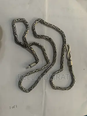 925 Byzantine Sterling Silver Chain(35gms)
