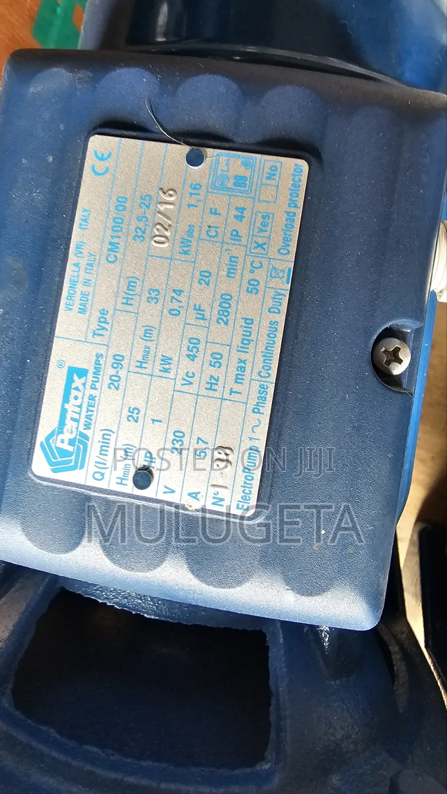 Pentax Pump 1hp